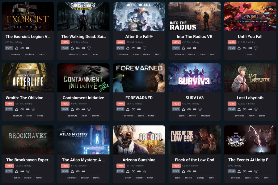 horror virtual reality games